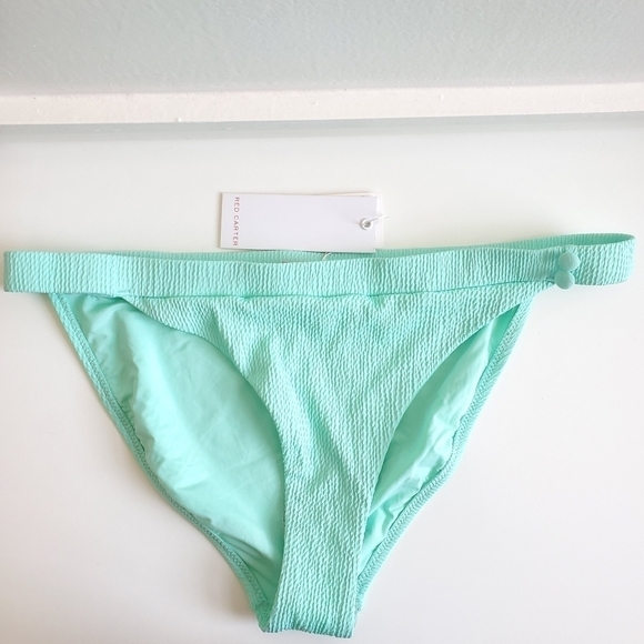 New Red Carter Textured Bikini Top & Bottom Matching Set NWT Large (8-10 US) - Picture 12 of 16